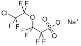 2-(2-CHLORO-1,1,2,2-TETRAFLUOROETHOXY)-1,1,2,2-TETRAFLUORO-ETHANESULFONIC ACID, SODIUM SALT Struktur