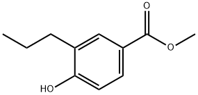 4-HYDROXY-3-PROPYLBENZOIC ACID METHYL ESTER Struktur