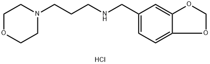 Benzo[1,3]dioxol-5-ylmethyl-(3-morpholin-4-yl-propyl)-amine dihydrochloride Struktur