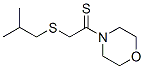 Morpholine,  4-[2-[(2-methylpropyl)thio]-1-thioxoethyl]-  (9CI) Struktur