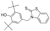 3-(4-Hydroxy-3,5-di-tert-butylbenzyl)benzothiazole-2(3H)-thione Struktur