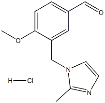 4-METHOXY-3-(2-METHYL-IMIDAZOL-1-YLMETHYL)-BENZALDEHYDE HYDROCHLORIDE Struktur