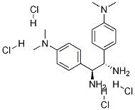 (1S,2S)-1,2-Bis(4-dimethylaminophenyl)-1,2-ethanediamine  tetrahydrochloride Struktur