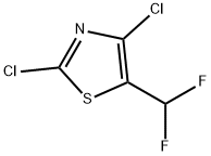 2.4-DICHLORO-5-DIFLUOROMETHYL-1.3-THIAZOLE Struktur