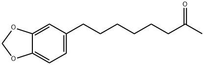 8-(1,3-Benzodioxol-5-yl)-2-octanone Struktur