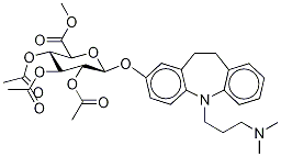 2-Hydroxy IMipraMine 2,3,4-Triacetate-β-D-glucopyranuronic Acid Methyl Ester Struktur