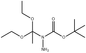 1-N-Boc-1-hydrazinoacetaldehyde  diethyl  acetal Struktur