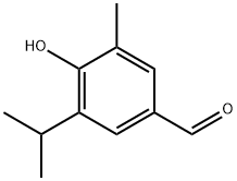 4-hydroxy-5-isopropyl-3-methylbenzaldehyde Struktur