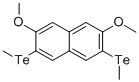 2,7-DIMETHOXY-3,6-BIS(METHYLTELLURO)-NAPHTHALENE Struktur