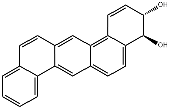 3S,4S-DIHYDROXY-3,4-DIHYDRO-DIBENZANTHRACENE Struktur