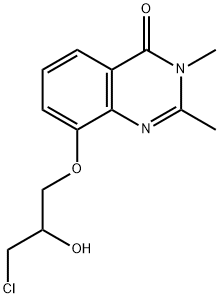 4(3H)-Quinazolinone,  8-(3-chloro-2-hydroxypropoxy)-2,3-dimethyl- Struktur