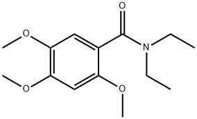 BENZAMIDE, N,N-DIETHYL-2,4,5-TRIMETHOXY- Struktur