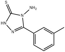 4-amino-5-(3-methylphenyl)-4H-1,2,4-triazole-3-thiol Struktur