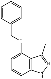 1H-Indazole,3-Methyl-4-(phenylMethoxy)- Struktur