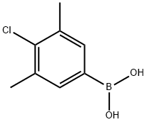 3,5-DIMETHYL-4-CHLOROPHENYLBORONIC ACID Struktur