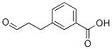 Benzoic acid, 3-(3-oxopropyl)- Struktur