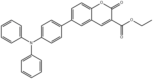 Ethyl 6-[4-(Diphenylamino)phenyl]coumarin-3-carboxylate Struktur