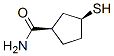 Cyclopentanecarboxamide, 3-mercapto-, cis- (9CI) Struktur