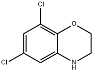 6,8-Dichloro-3,4-dihydro-2H-benzo[1,4]oxazine Struktur