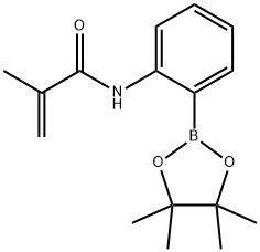 N-(2-(4,4,5,5-Tetramethyl-1,3,2-dioxaborolan-2-
N-(2-(4,4,5,5-Tetramethyl-1,3,2-dioxaborolan-2-yl)phenyl)methacrylamide Struktur