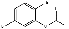 1-Bromo-4-chloro-2-(difluoromethoxy)benzene Struktur