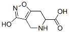 3-hydroxy-4,5,6,7-tetrahydroisoxazolo(4,5-c)pyridine-6-carboxylic acid Struktur