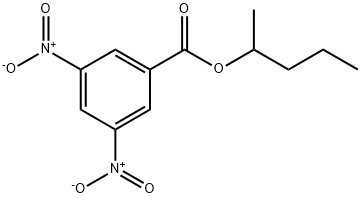 Benzoic acid, 3,5-dinitro-, 1-Methylbutyl ester Struktur