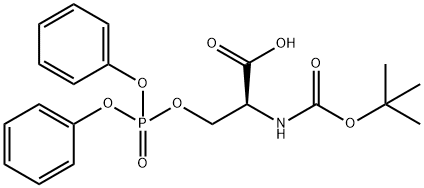 BOC-O-DIPHENYLPHOSPHO-L-SERINE Struktur