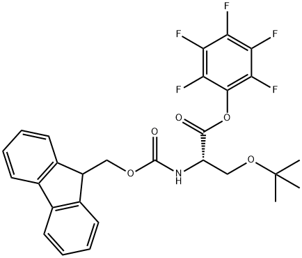 FMOC-SER(TBU)-OPFP Struktur