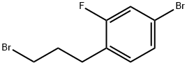 4-Bromo-1-(3-bromopropyl)-2-fluorobenzene Struktur