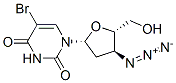 3'-azido-2',3'-dideoxy-5-bromouridine Struktur