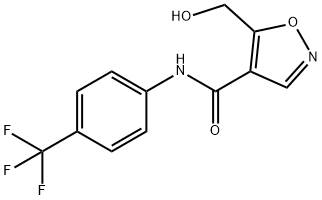 5-(HydroxyMethyl)-N-[4-(trifluoroMethyl)phenyl]-4-isoxazolecarboxaMide Struktur