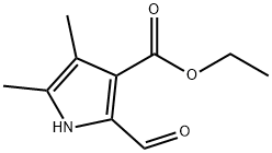 2-Formyl-4,5-dimethyl-pyrrole-3-carboxylic acid ethyl ester Struktur