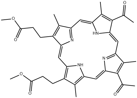 2,4 DIACETYL DEUTEROPORPHYRIN IX DIMETHYL ESTER Struktur