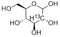 D-GLUCOSE-2-13C Struktur