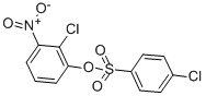 Benzenesulfonic acid, p-chloro-, 2-chloro-3-nitrophenyl ester Struktur