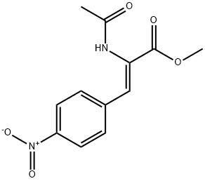 (Z)-METHYL 2-ACETAMIDO-3-(4-NITROPHENYL)ACRYLATE Struktur