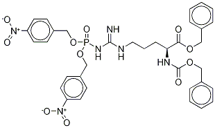 Nα-Carbobenzyloxy-Nω-bis-p-nitrobenzylphospho-L-arginine Benzyl Ester Struktur