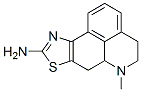 9-amino-6-methyl-5,6,6a,7-tetrahydro-4H-benzo-(de)thiazolo(4,5-g)quinoline Struktur