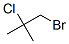 1-bromo-2-chloro-2-methylpropane  Struktur