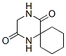 1,4-Diazaspiro[5.5]undecane-2,5-dione(9CI) Struktur