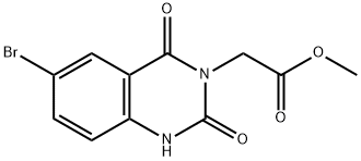 3(2H)-QUINAZOLINEACETIC ACID, 1,4-DIHYDRO-6-IODO-2,4-DIOXO-, METHYL ESTER Struktur