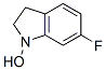 3 alpha-hydroxy-6-fluoroindoline Struktur