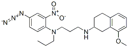 8-methoxy-2-(N-n-propyl-N-3-(2-nitro-4-azidophenyl)aminopropyl)aminotetralin Struktur