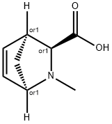 2-Azabicyclo[2.2.1]hept-5-ene-3-carboxylicacid,2-methyl-,endo-(9CI) Struktur