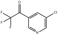 1-(5-chloropyridin-3-yl)-2,2,2-trifluoroethanone Struktur