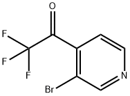 1-(3-broMopyridin-4-yl)-2,2,2-trifluoroethanone Struktur