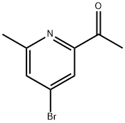 1-(4-bromo-6-methylpyridin-2-yl)ethanone Struktur