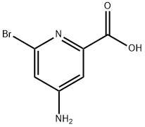 4-aMino-6-broMopicolinic acid Struktur