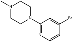 1-(4-Bromopyridin-2-yl)-4-methylpiperazine Structure